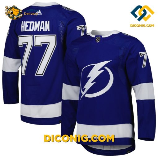 NHL Tampa Bay Lightning Hockey Jersey Victor Hedman Blue Primegreen