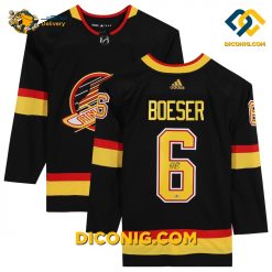 NHL Vancouver Canucks Hockey Jersey Brock Boeser Black Alternate