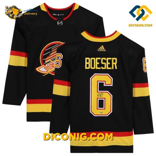 NHL Vancouver Canucks Hockey Jersey Brock Boeser Black Alternate