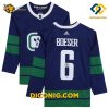 NHL Vancouver Canucks Hockey Jersey Brock Boeser Blue Alternate