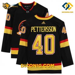NHL Vancouver Canucks Hockey Jersey Elias Pettersson Black Alternate