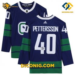 nhl vancouver canucks hockey jersey elias pettersson blue alternate