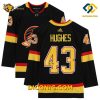 NHL Vancouver Canucks Hockey Jersey Quinn Hughes Black Alternate