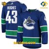 NHL Vancouver Canucks Hockey Jersey Quinn Hughes Blue