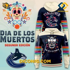 NHL Vancouver Canucks Hoodie Custom Dia De Los Muertos