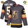 NHL Vegas Golden Knights Hockey Jersey Deryk Engelland Grey Alternate