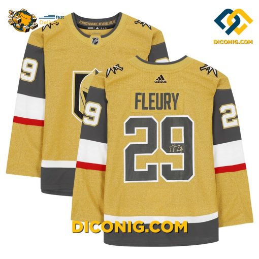 NHL Vegas Golden Knights Hockey Jersey Marc Andre Fleury Gold Alternate
