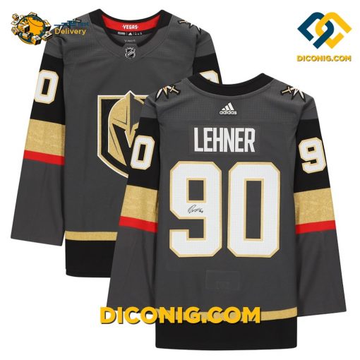 NHL Vegas Golden Knights Hockey Jersey Robin Lehner Grey Alternate