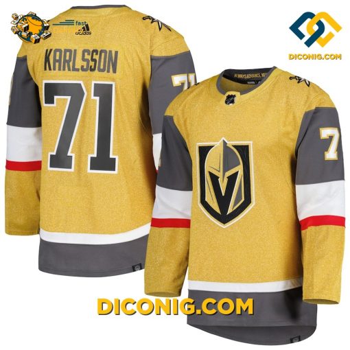 NHL Vegas Golden Knights Hockey Jersey William Karlsson Gold