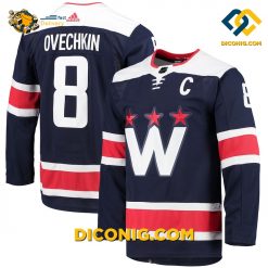 NHL Washington Capitals Hockey Jersey Alexander Ovechkin Navy Alternate