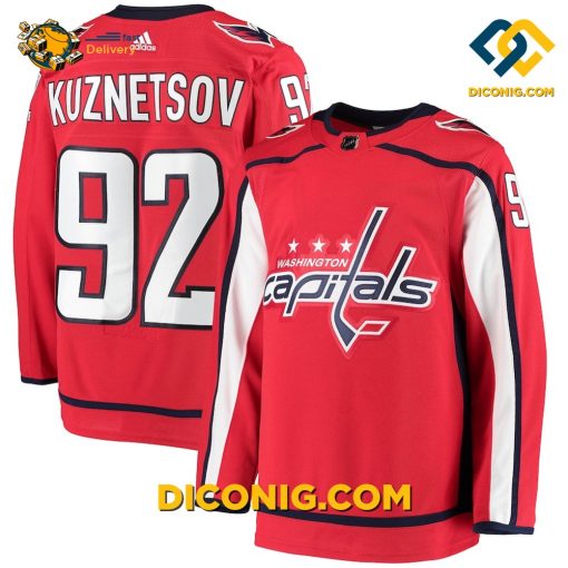 NHL Washington Capitals Hockey Jersey Evgeny Kuznetsov Red