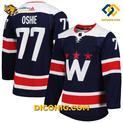 NHL Washington Capitals Hockey Jersey TJ Oshie Navy Alternate
