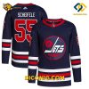 NHL Winnipeg Jets Hockey Jersey Mark Scheifele Navy Alternate