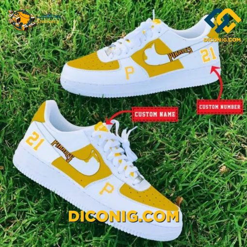Pittsburgh Pirates Custom Shoes MLB Nike Air Force 1