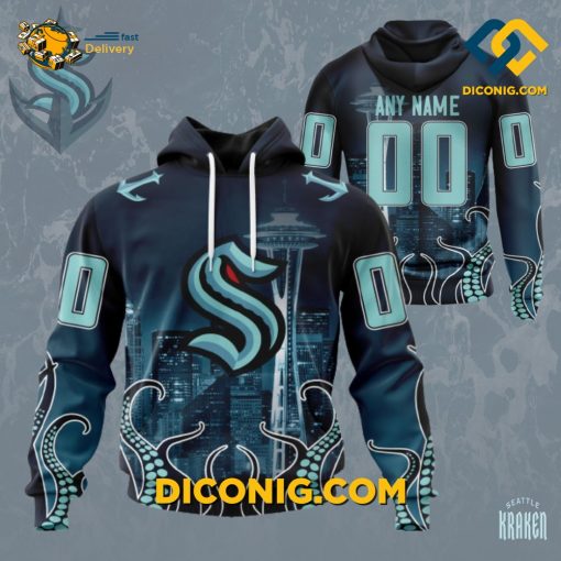 NHL Seattle Kraken Hoodie Custom Space Needle