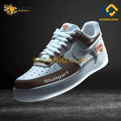Stuttgart Custom Shoes Brown Bundesliga Nike Air Force 1
