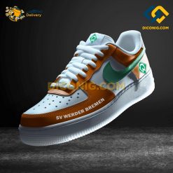 Werder Bremen Custom Shoes Orange Bundesliga Nike Air Force 1