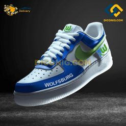 Wolfsburg Custom Shoes Blue Bundesliga Nike Air Force 1