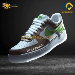 Wolfsburg Custom Shoes Brown Bundesliga Nike Air Force 1