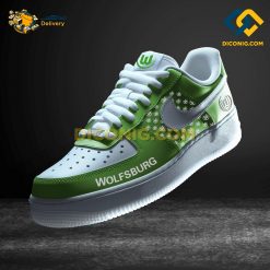 Wolfsburg Custom Shoes Light Green Bundesliga Nike Air Force 1