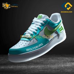 Wolfsburg Custom Shoes Teal Bundesliga Nike Air Force 1