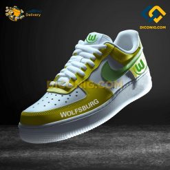 Wolfsburg Custom Shoes Yellow Bundesliga Nike Air Force 1