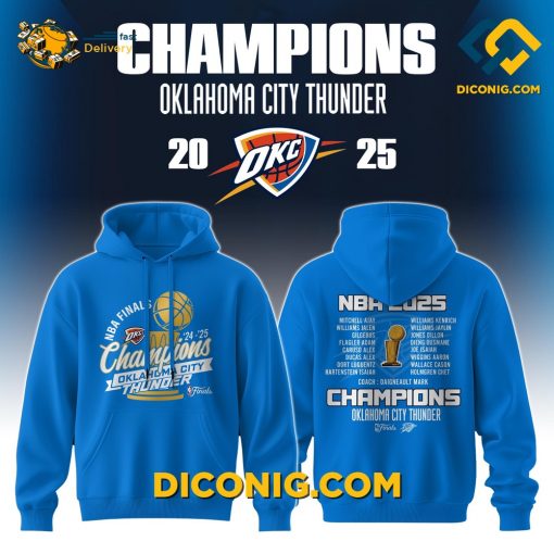 NBA Champion Oklahoma City Thunder Hoodie Custom