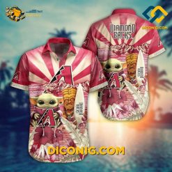 arizona diamondbacks hawaiian shirt wild west baby yoda