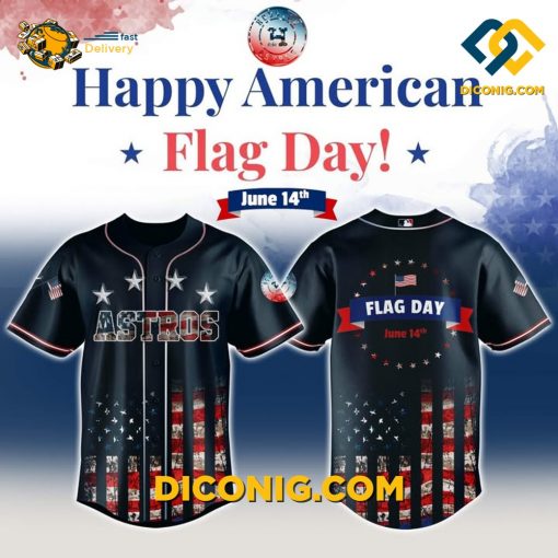 MLB Houston Astros Flag Day Tribute Baseball Jersey