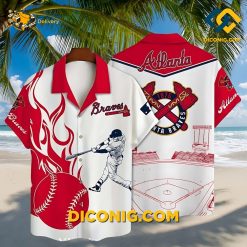 atlanta braves hawaiian shirt home run heat