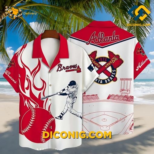 MLB Atlanta Braves Hawaiian Shirt Custom Home Run Heat
