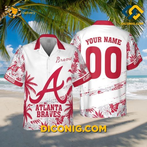 MLB Atlanta Braves Hawaiian Shirt Custom Palms