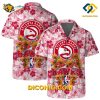 NBA Atlanta Hawks Hawaiian Shirt Custom Floral Burst