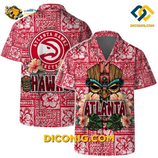 NBA Atlanta Hawks Hawaiian Shirt Custom Tribal Vibes