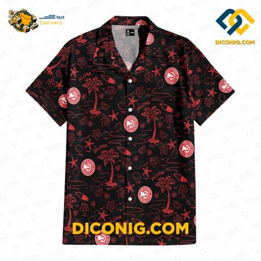 NBA Atlanta Hawks Hawaiian Shirt Custom Tropical Breeze