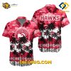 NBA Atlanta Hawks Hawaiian Shirt Custom Tropical Skyline