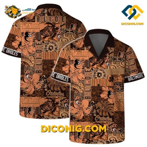 MLB Baltimore Orioles Hawaiian Shirt Custom Camden Yard Vintage
