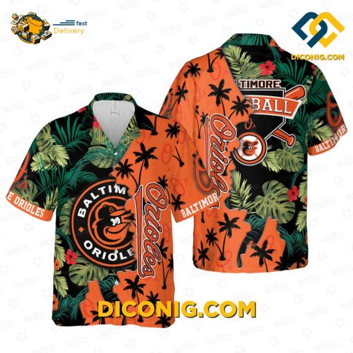 MLB Baltimore Orioles Hawaiian Shirt Custom Island Vibe