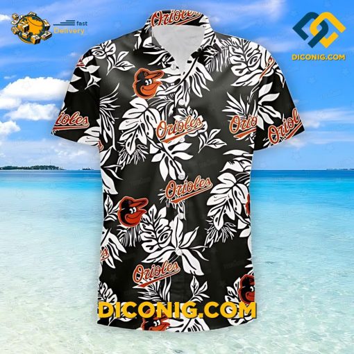 MLB Baltimore Orioles Hawaiian Shirt Custom Monstera Dream