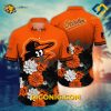 MLB Baltimore Orioles Hawaiian Shirt Custom Neon Floral Burst