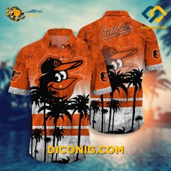 baltimore orioles hawaiian shirt palm beach sunset
