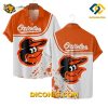 MLB Baltimore Orioles Hawaiian Shirt Custom Splash Logo