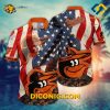 MLB Baltimore Orioles Hawaiian Shirt Custom Stars & Stripes Aloha