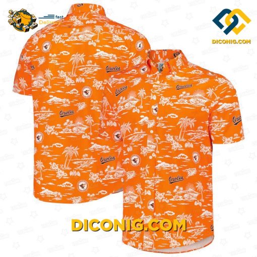 MLB Baltimore Orioles Hawaiian Shirt Custom Sunset Paradise