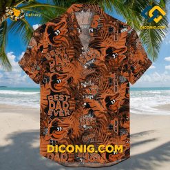 MLB Baltimore Orioles Hawaiian Shirt Custom Super Dad Tropical