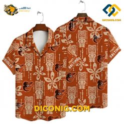 MLB Baltimore Orioles Hawaiian Shirt Custom Tiki Islander