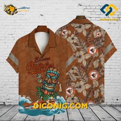 MLB Baltimore Orioles Hawaiian Shirt Custom Tiki Vibes