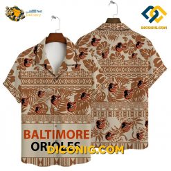MLB Baltimore Orioles Hawaiian Shirt Custom Tribal Pattern