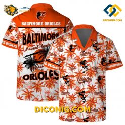 MLB Baltimore Orioles Hawaiian Shirt Custom Tropical Palms