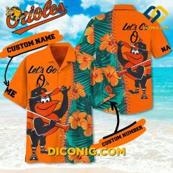 MLB Baltimore Orioles Hawaiian Shirt Custom Tropical Swing